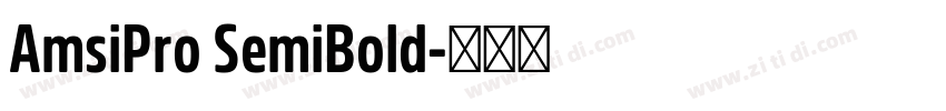 AmsiPro SemiBold字体转换